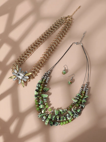 Pack Of Gold-Plated Necklaces