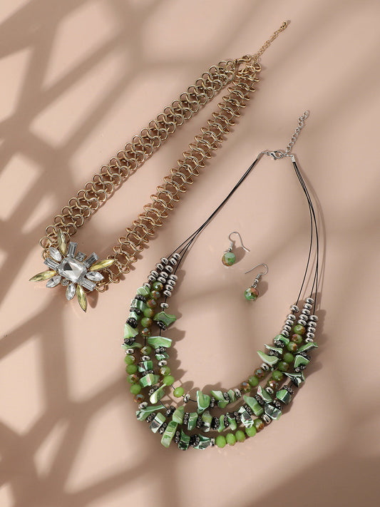 Pack Of Gold-Plated Necklaces