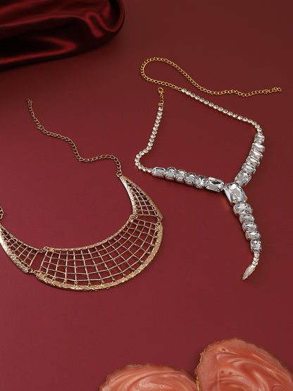 Pack Of Gold-Plated Necklaces