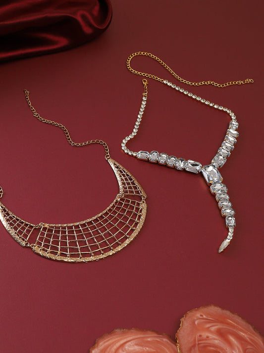 Pack Of Gold-Plated Necklaces