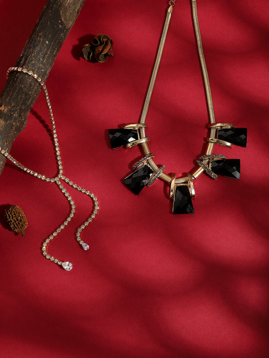 Pack Of Gold-Plated Necklaces