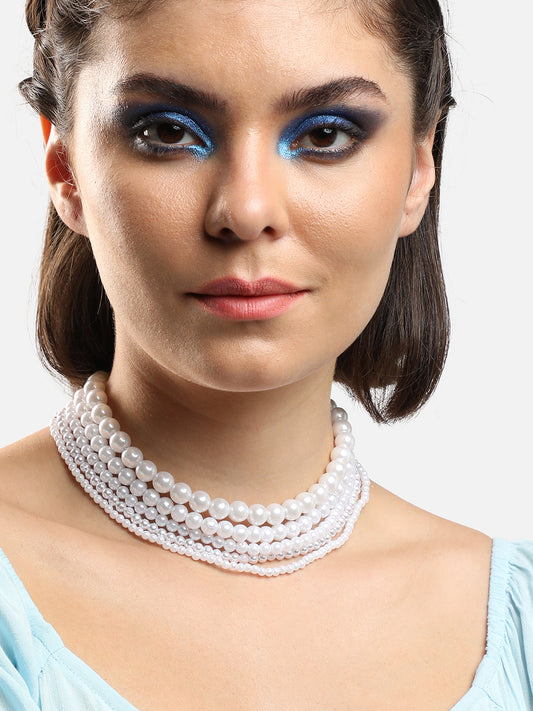GOLD PLATED PARTY DESIGNER STONE NECKLACE FOR WOMEN