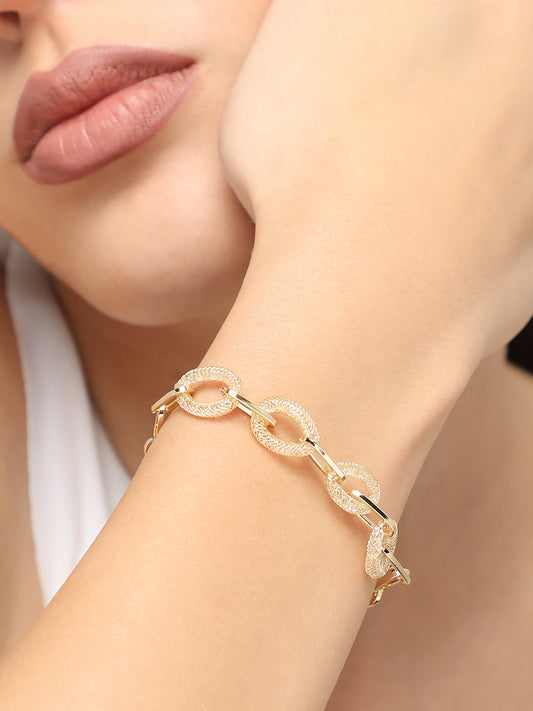 GOLD PLATED PARTY DESIGNER STONE CHOKER NECKLACE FOR WOMEN