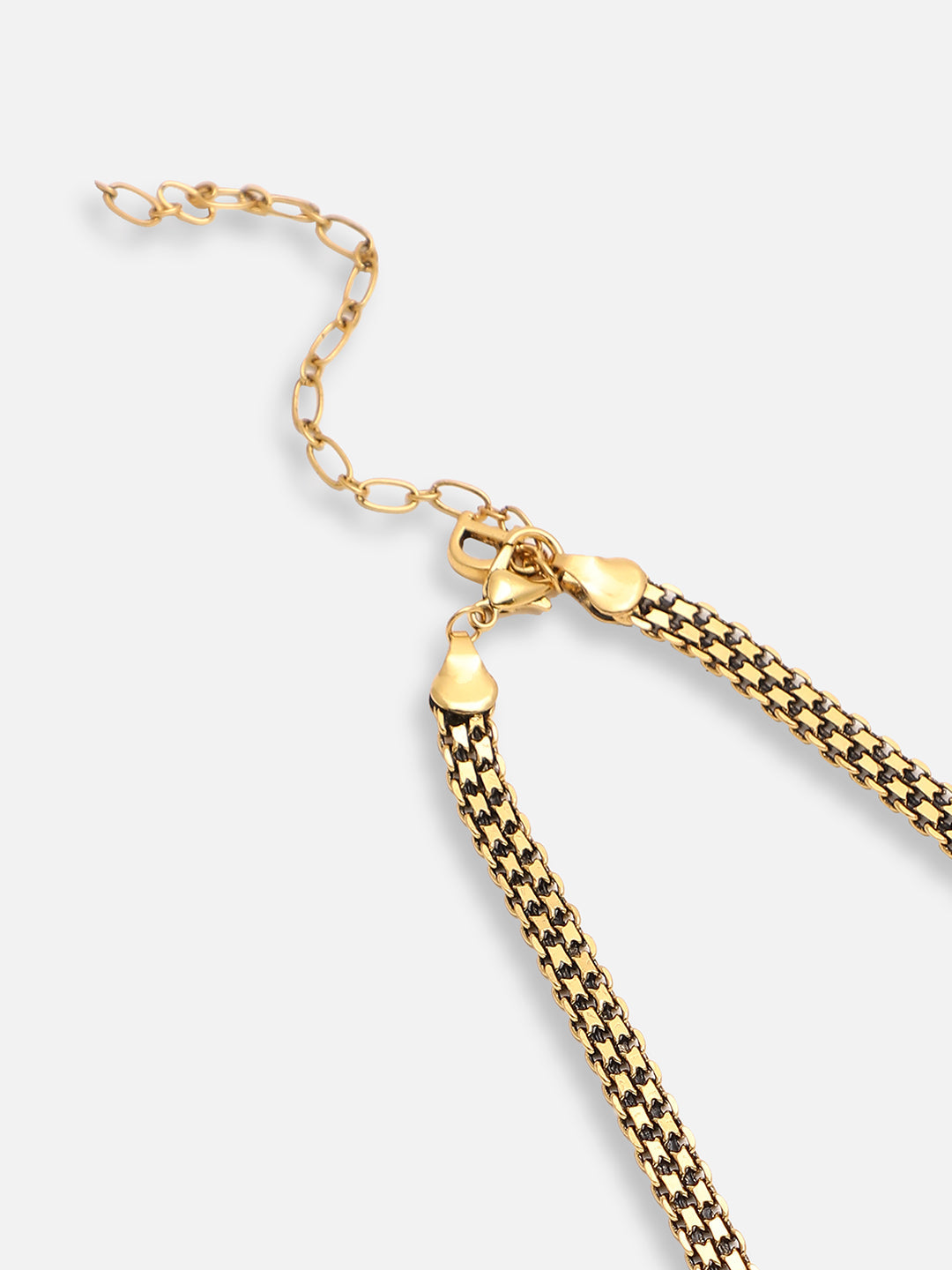 GOLD PLATED PARTY DESIGNER STONE PENDANT NECKLACE FOR WOMEN