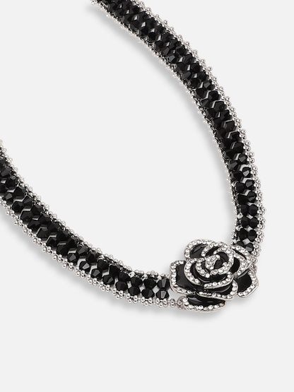 GOLD PLATED PARTY DESIGNER STONE CHOKER NECKLACE FOR WOMEN