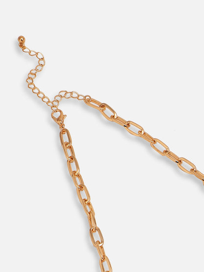 GOLD PLATED CASUAL DESIGNER PENDANT NECKLACE FOR WOMEN