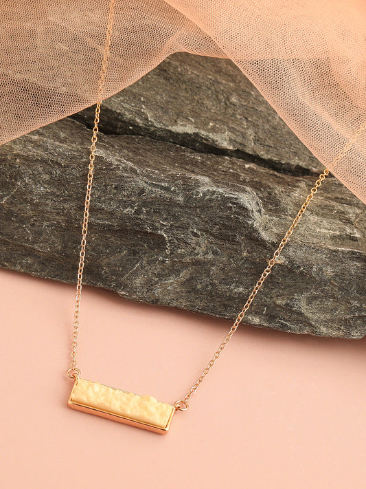GOLD PLATED CASUAL DESIGNER NECKLACE FOR WOMEN