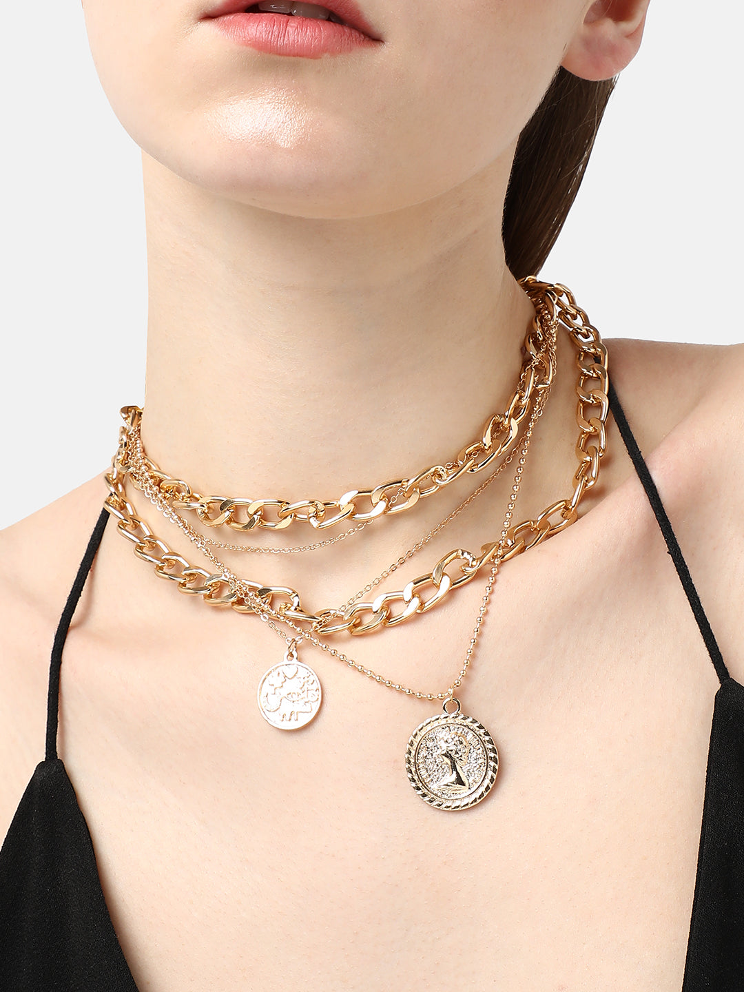 GOLD PLATED DESIGNER PENDANT CHAIN