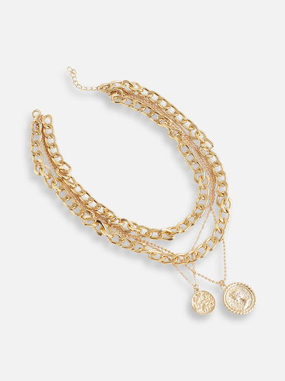 GOLD PLATED DESIGNER PENDANT CHAIN