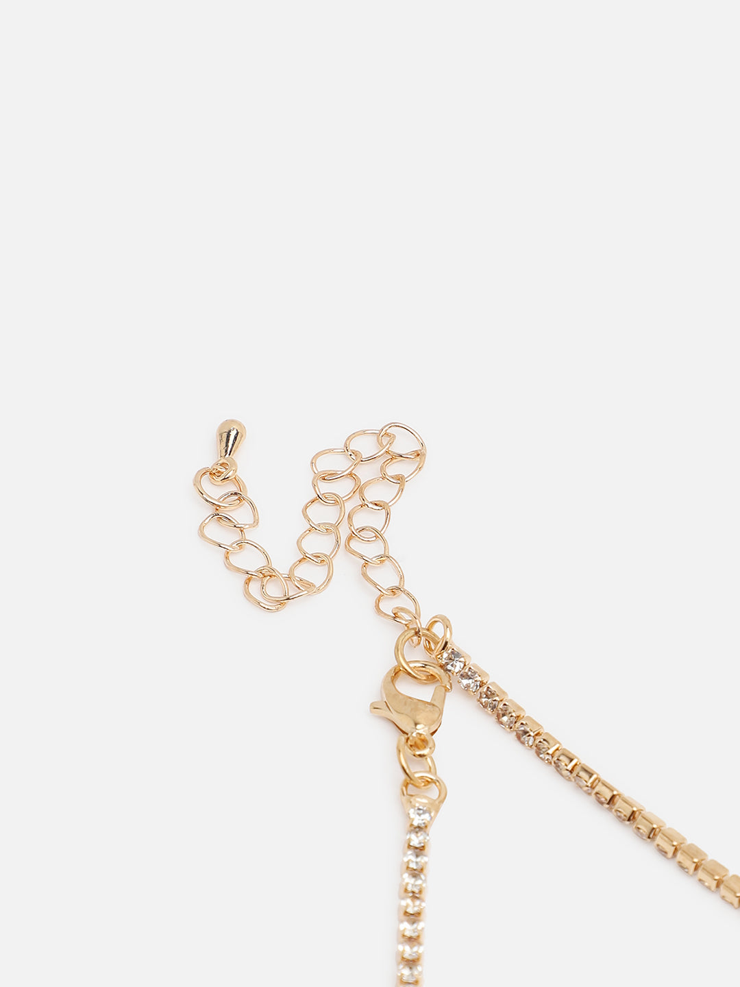 GOLD PLATED PARTY DESIGNER STONE NECKLACE FOR WOMEN