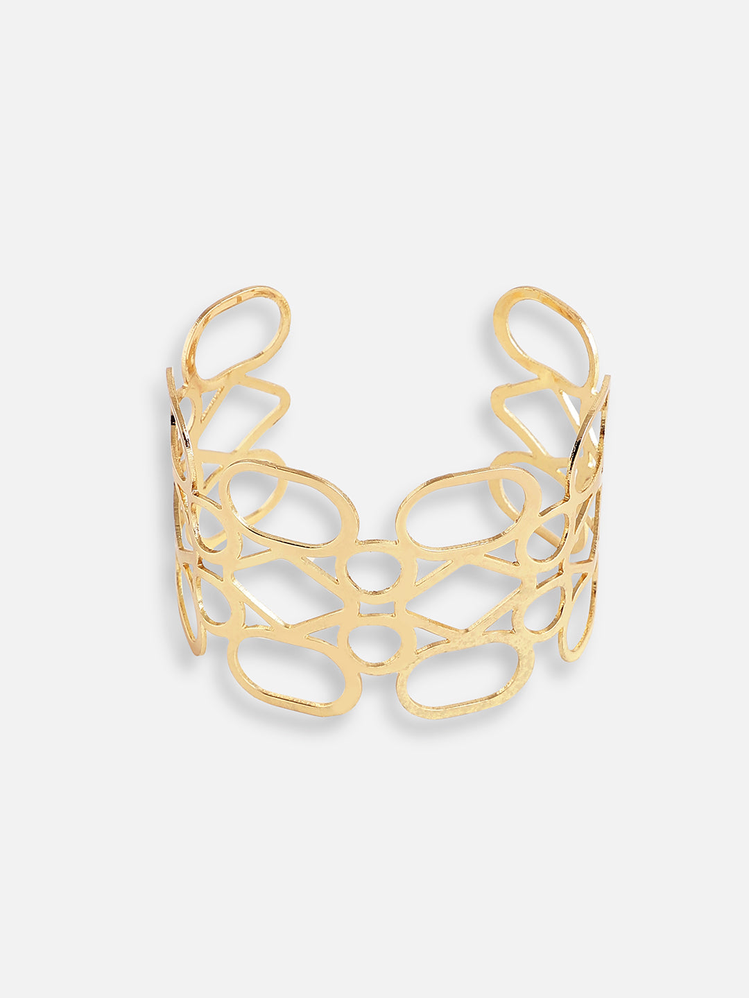 GOLD PLATED DESIGNER NECKLACE, EARRINGS AND BRACELET SET