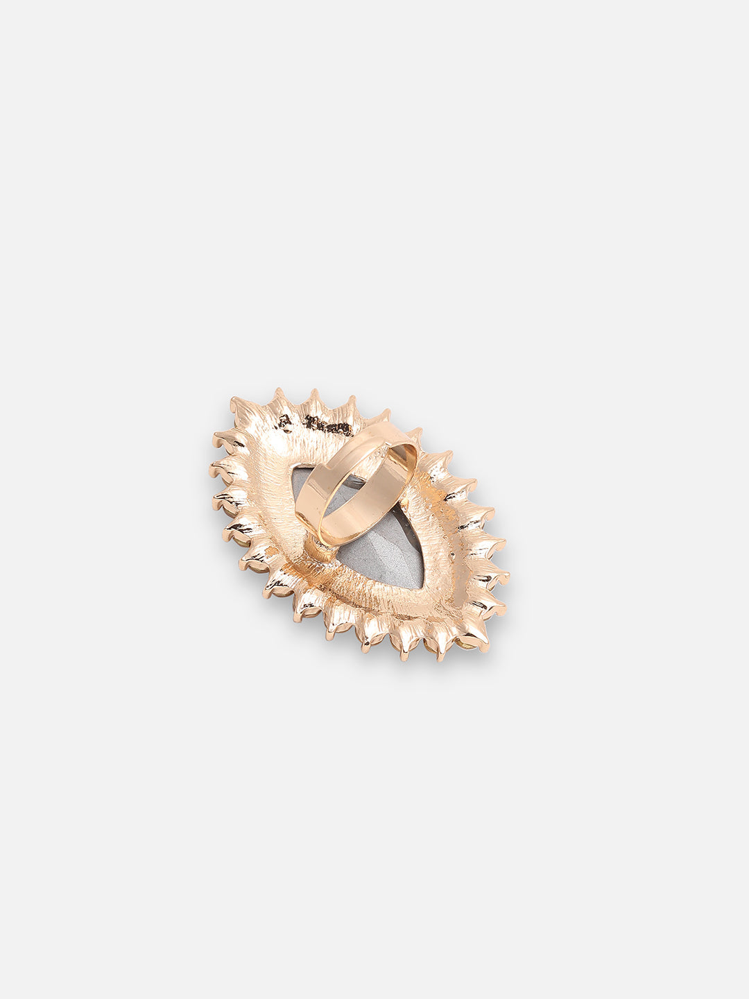 GOLD PLATED PARTY DESIGNER STONE RING FOR WOMEN