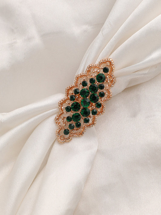 GOLD PLATED PARTY DESIGNER STONE RING FOR WOMEN