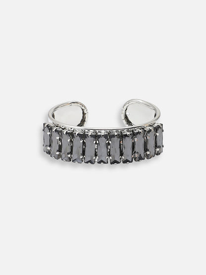 Silver Plated Party Designer Stone Bracelet For Women