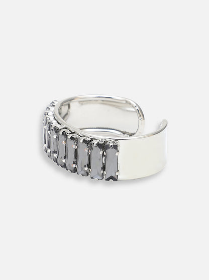Silver Plated Party Designer Stone Bracelet For Women