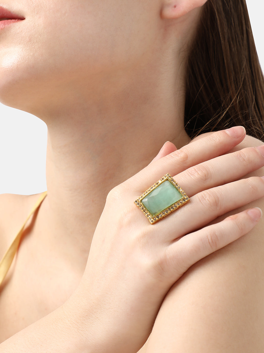 Pack Of Gold-Plated Statement Rings