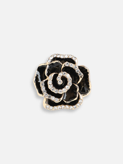 GOLD PLATED PARTY DESIGNER STONE RING FOR WOMEN