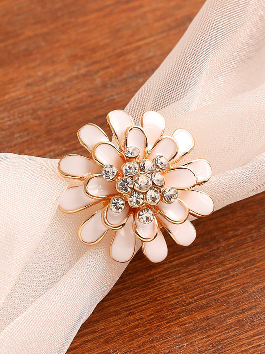 GOLD PLATED PARTY DESIGNER STONE RING FOR WOMEN