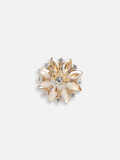 GOLD PLATED PARTY DESIGNER STONE RING FOR WOMEN