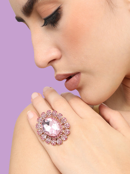 Radiant Blush Jewel Ring