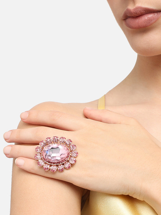 Radiant Blush Jewel Ring