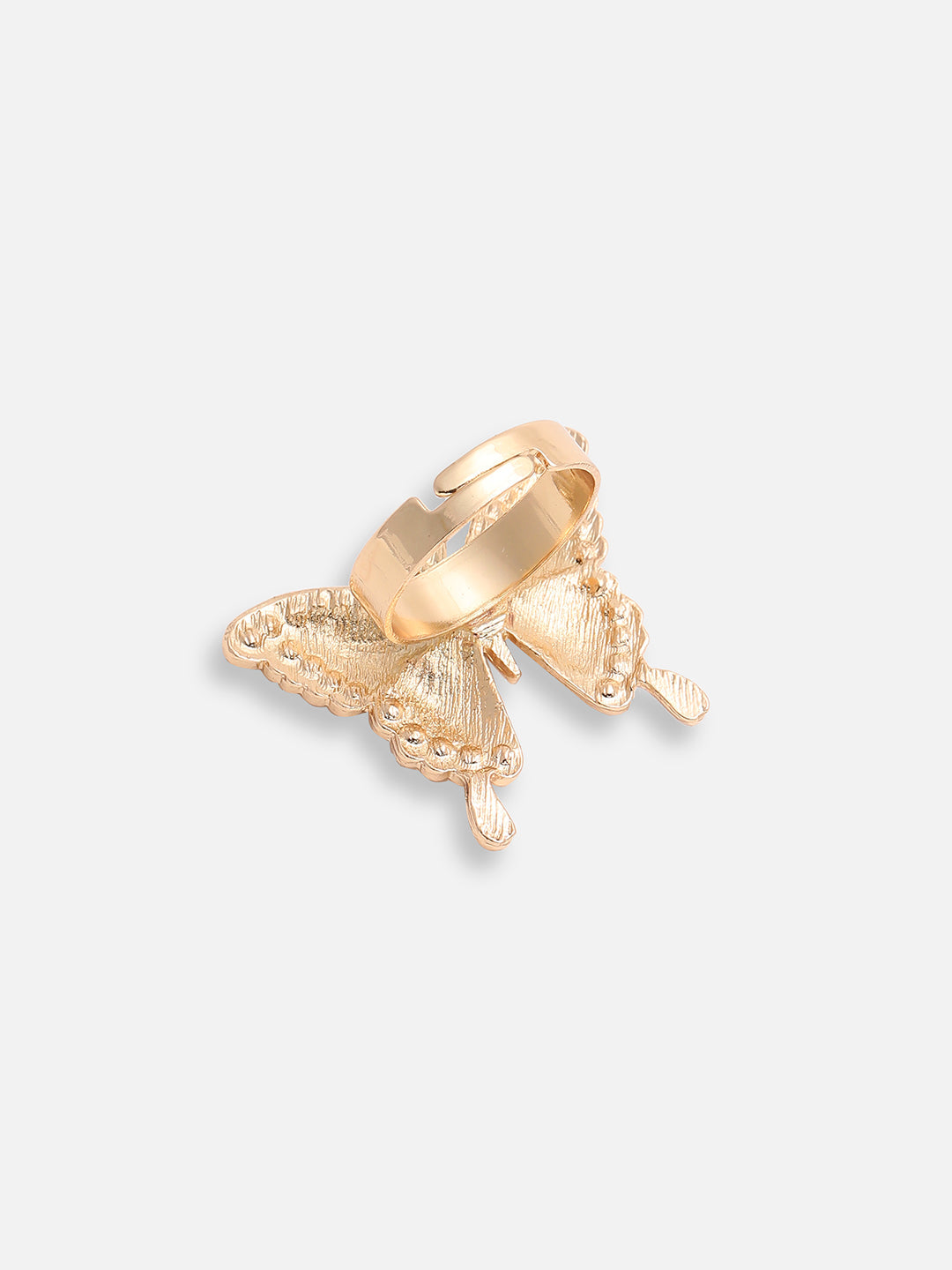 GOLD PLATED PARTY DESIGNER STONE RING FOR WOMEN