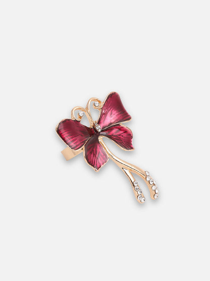GOLD PLATED PARTY DESIGNER STONE RING FOR WOMEN