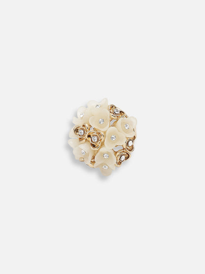 GOLD PLATED PARTY DESIGNER STONE RING FOR WOMEN