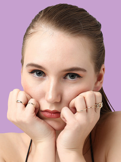 Pack of 5 Elegant Rings