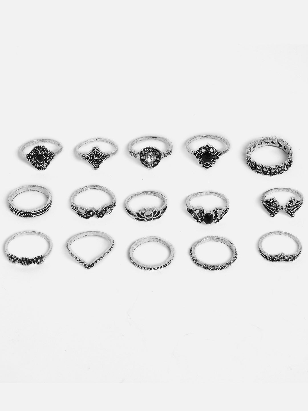DESIGNER SET OF 15 RINGS