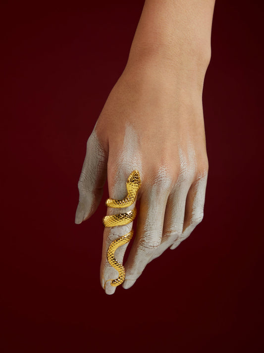 Textured Snake Ring