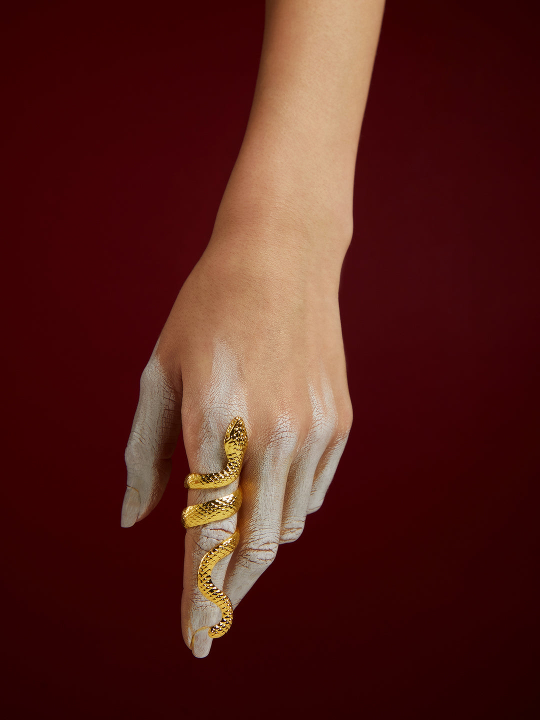 Textured Snake Ring