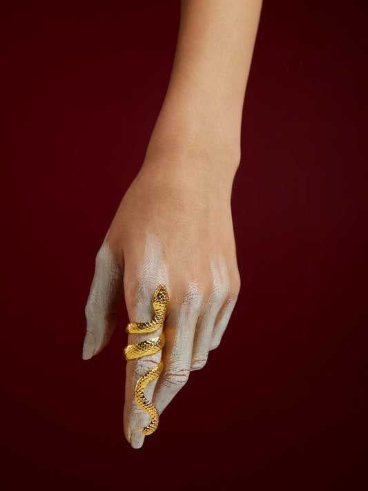 Textured Snake Ring