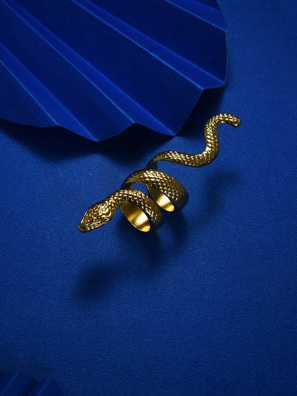 Textured Snake Ring