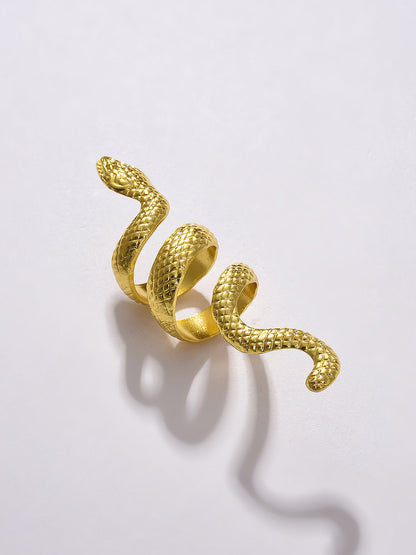 Textured Snake Ring
