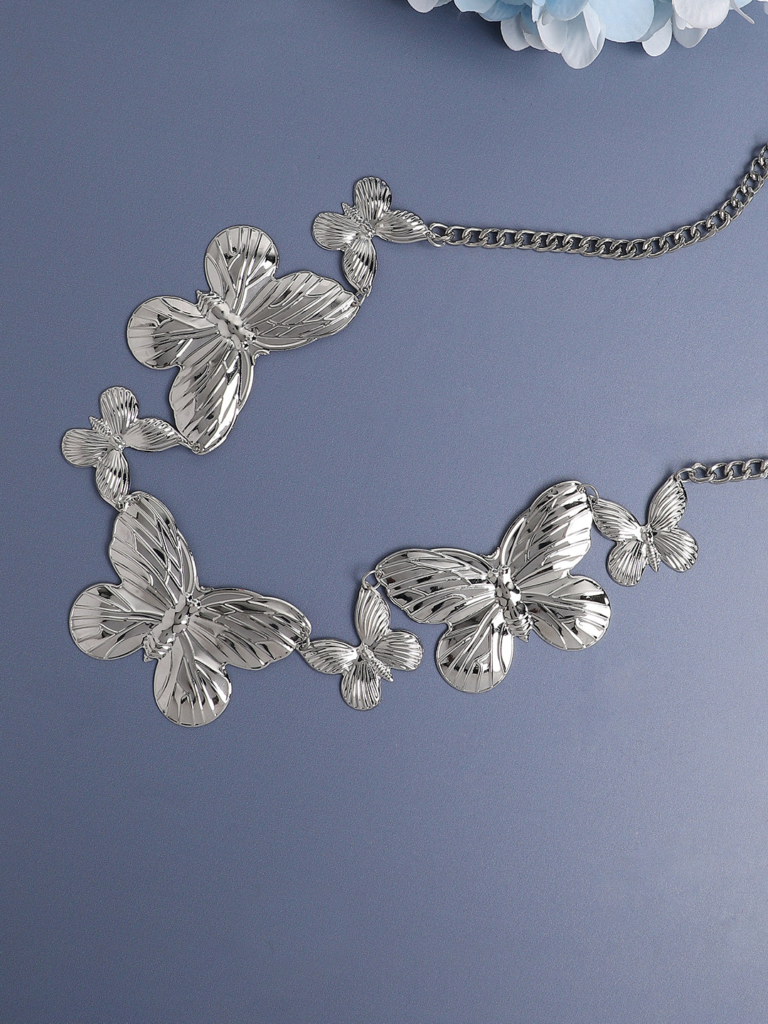 Silver Plated Designer Party Waist Chain For Women