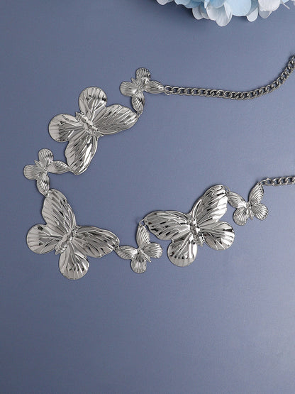 Silver Plated Designer Party Waist Chain For Women