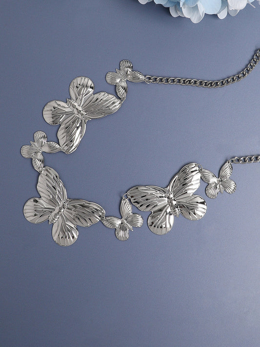 Silver Plated Designer Party Waist Chain For Women