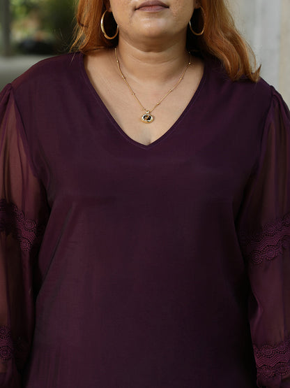 Solid Flared Kurta Set
