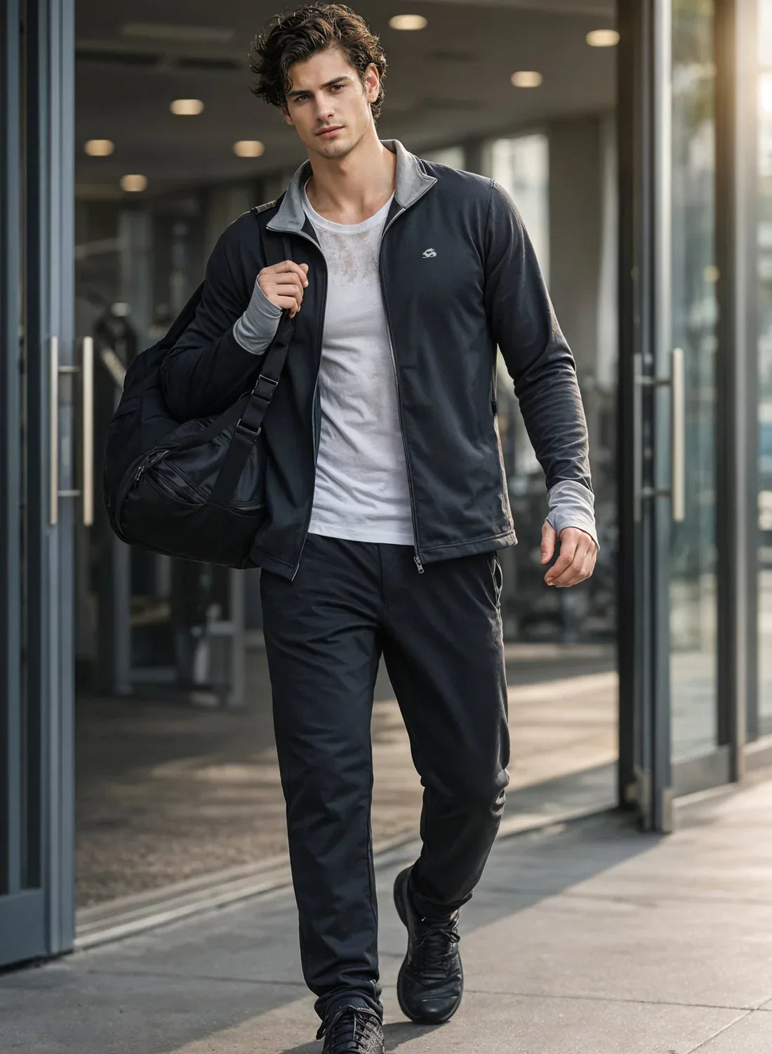 Adro Sunscreen Jacket for Men UV Sun Advanced Protection Running Jackets For Men Biker Jackets with Zipper Sports jacket for men
