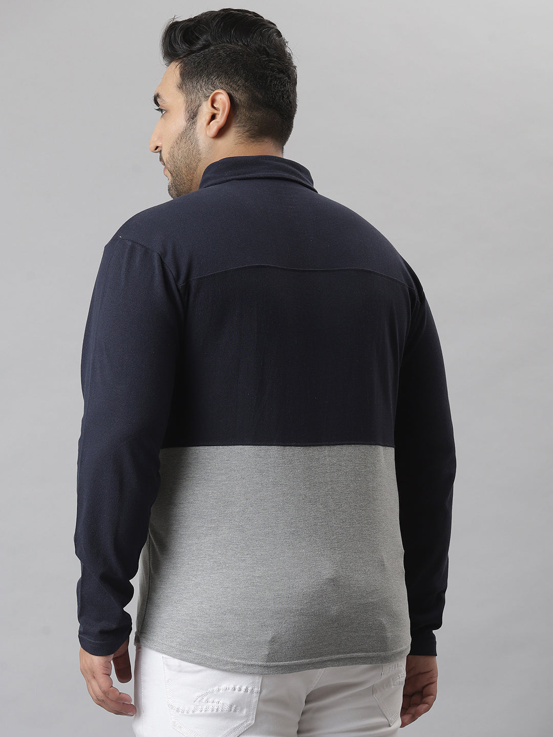 Colorblocked Full Sleeve Casual Shirt