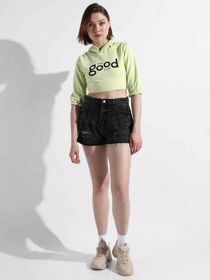 Lime Green Printed Top