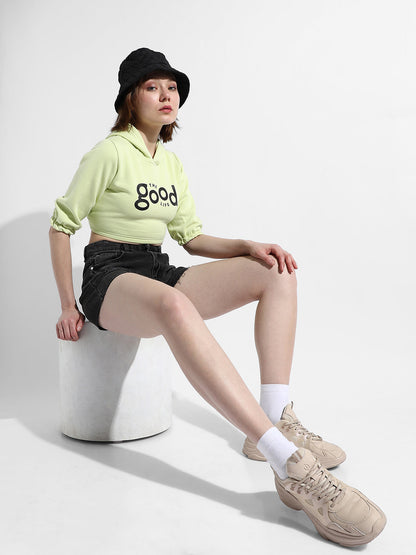 Lime Green Printed Top