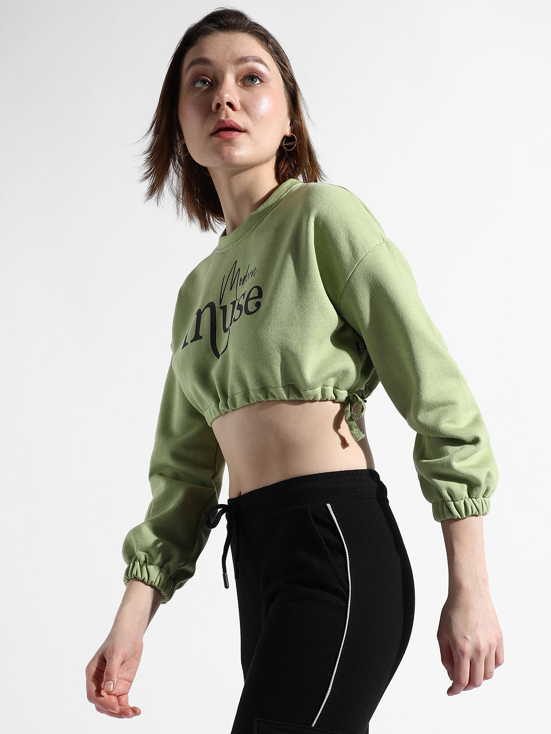 Lime Green Printed Top