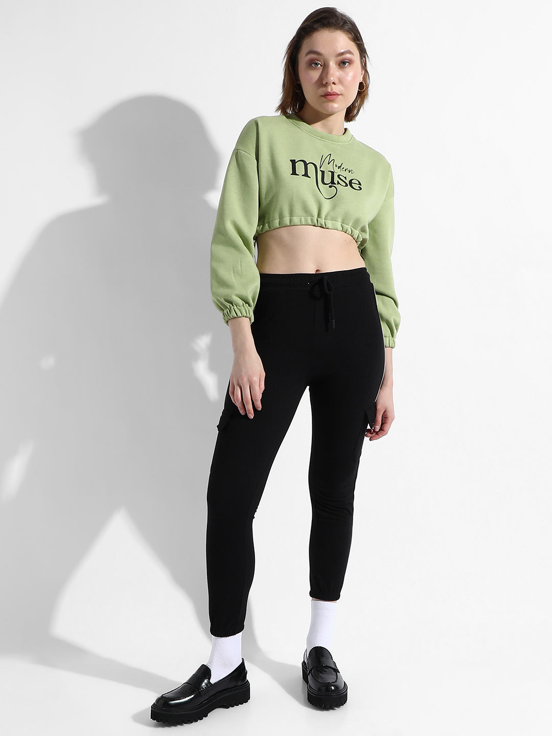 Lime Green Printed Top