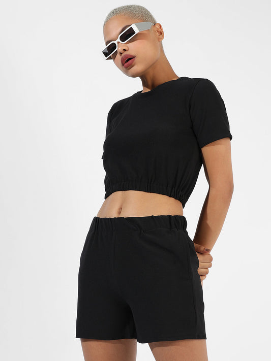 Solid Black Co-Ords Set