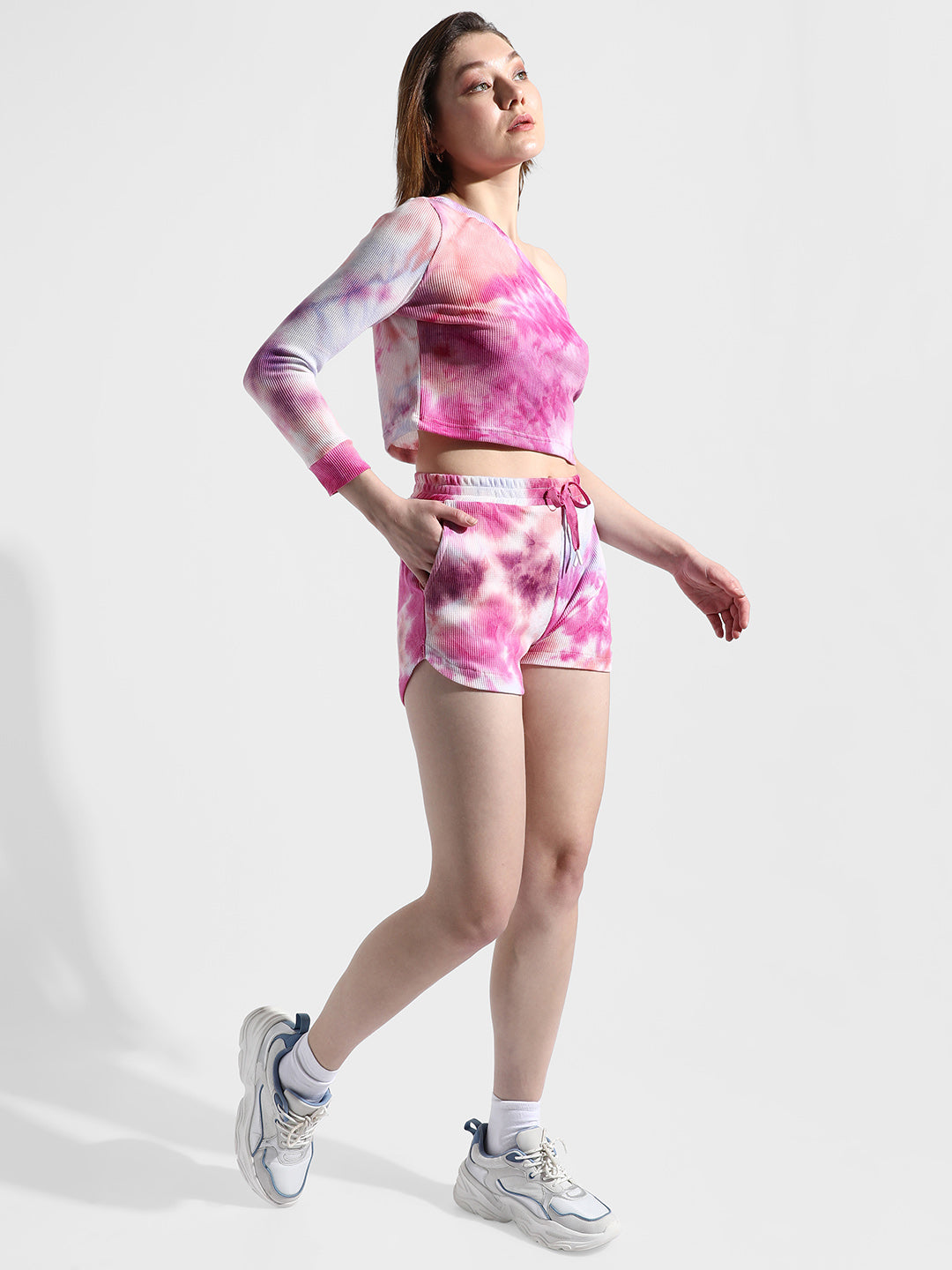Tie-Dye Cropped Co-Ord Set