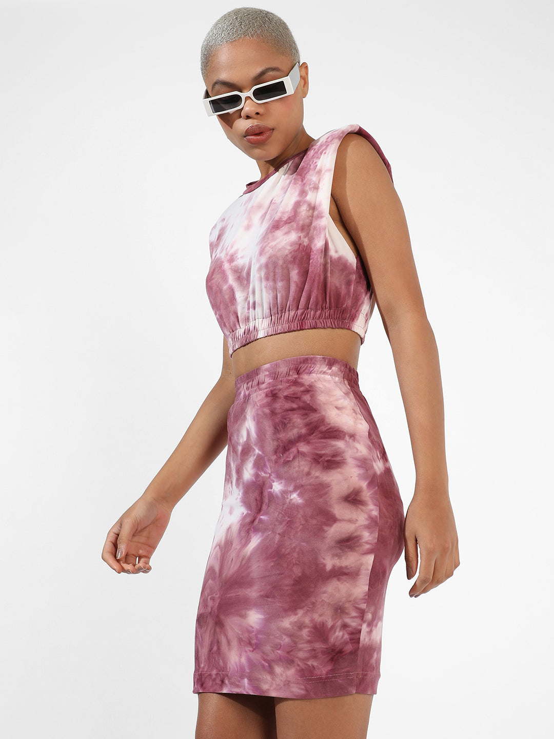 Wine Tie-Dye Co-Ords Set