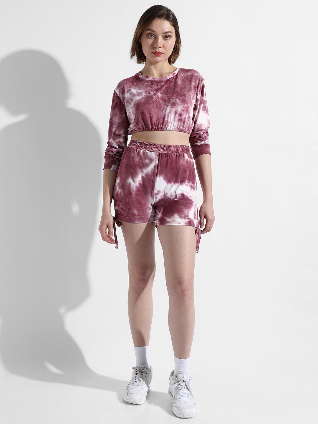 Tye-Dye Maroon Co-Ords Set