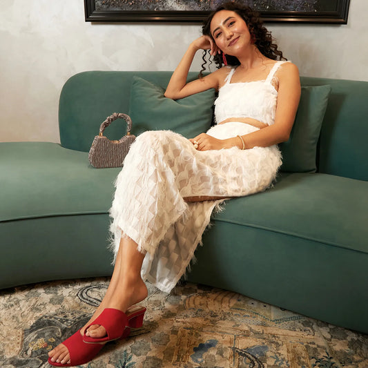 White Co-Ord Set With Fringing